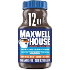 Maxwell house instant coffee 12 oz