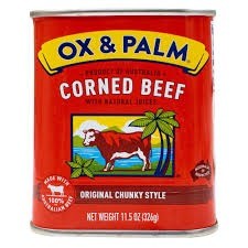 Ox & palm chunky corned beef 11.5 oz