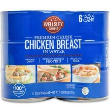 Wellsley farm 100% chicken breast 6 pack 12.5 oz