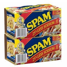 Hormel low salt spam 6 pack 12 oz