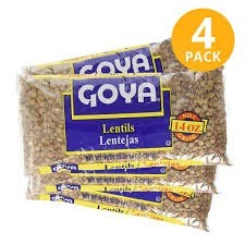 Goya dry lentils 4 pack 16 oz
