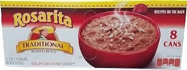 Rosarita refried beans 8 pack 16 oz