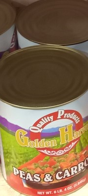Premium canned peas and carrot