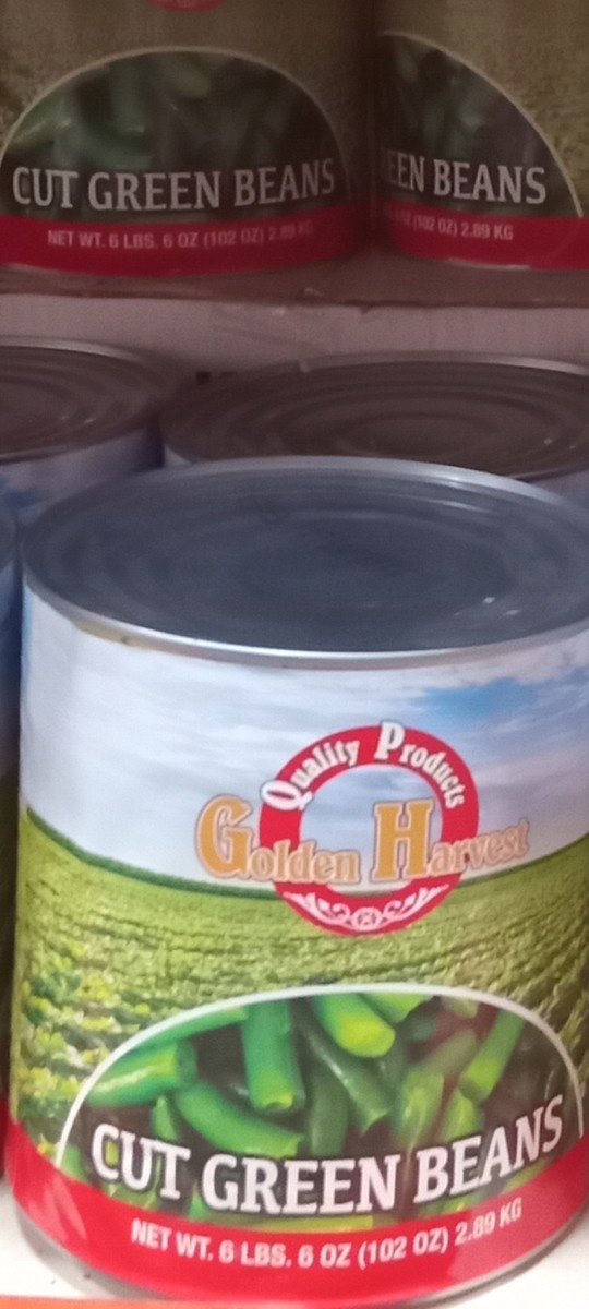 Premium canned cut green beans
