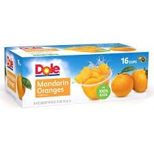 Dole mandarin fruit bowls 16 pack 4oz