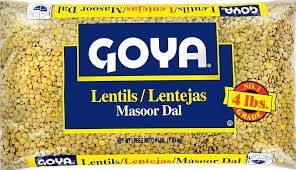 Goya lentils 4lb