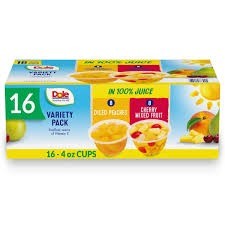 Doll peach cherry cup 16 pack 4oz