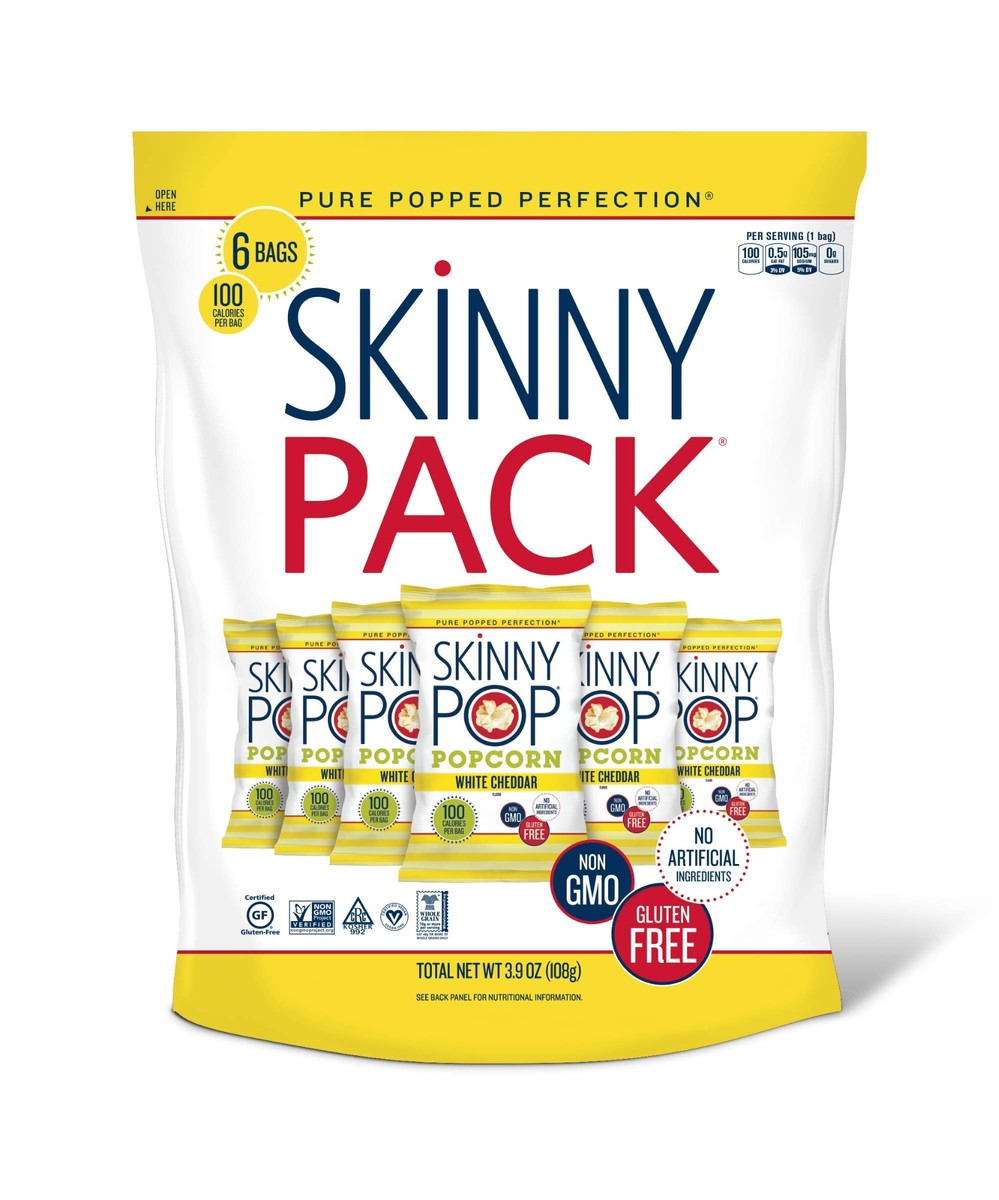Skinny pop white cheddar 6 count