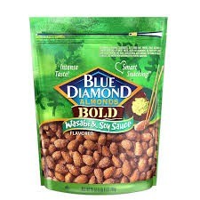Blue diamond wasabi soy almonds 25 oz