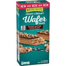 Nature valley wafer bar peanut butter chocolate 20 pack 1.3oz