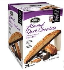 Nonni's almond dark chocolate 25 biscuits 1.25 oz