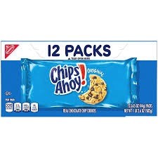 Chip ahoy cookies 12 pack 1.55oz