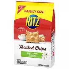 Ritz toasted chips sour cream on onion 11.4 oz