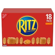 Nabisco ritz crackers 18 pack 61.65oz