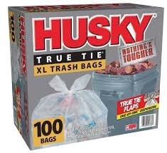 Huski tru tie trash bag 100 count 48 g