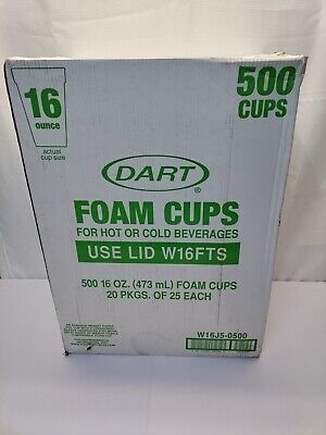 16 oz foam cups 500 count
