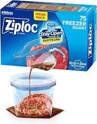 Ziploc freezer  quart mega pack 85 count