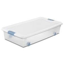 56 Quart latching underbed tote