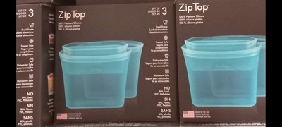 Zip top three bag set teal 3 pack