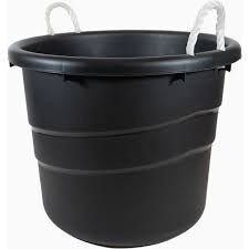 Edge plastic 23 gallon utility storage  black