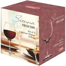 Sienna gabernet glass 4 pack 16 oz