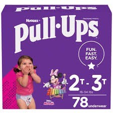Huggies pull up 2t 3t girls 78 count