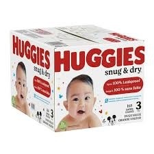 Huggies snug and dry diapers size 3 168 count