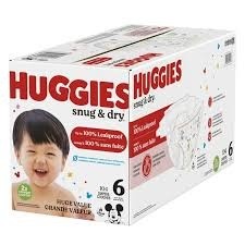Huggies snug and dry diapers size 6 104 count