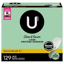 Kotex liners regular unscented 129 count