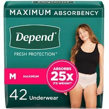 Depends med females depends 42 count