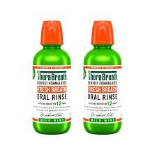 Therabreath mild mint rinse 2 pack