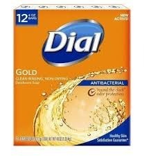 Dial gold bar 12 pack 4 oz