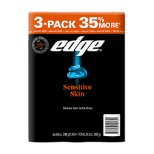 Edge sensitive skin shave gel 3 pack 9.5oz