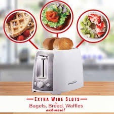 Brentwood cool touch toaster 2 slice slotted