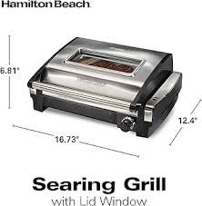 Hamilton beach indoor searing grill