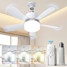 Socket fan light disp 1000 lumens