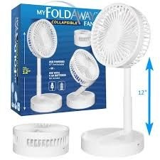 Packet freeze foldable & portable fan white