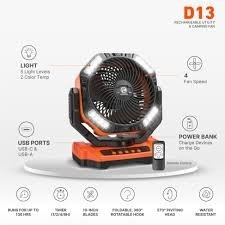 D13 rechargeable fan