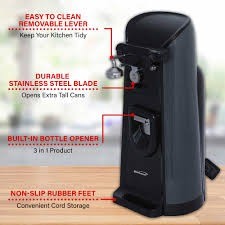 Brentwood black electric can opener