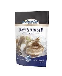 Aqua star shrimp raw shell-on 21/25 2lb