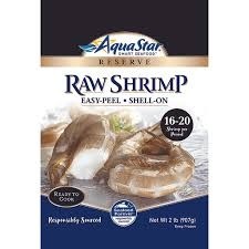 Aqua star shrimp raw 16/20 2lb