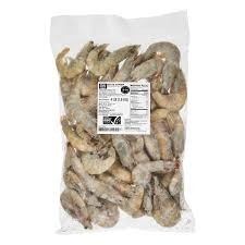 Dine well white shrimp 9/14 head on 4lb