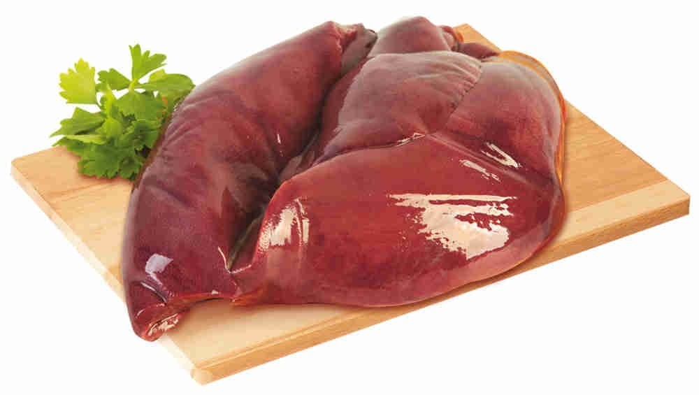 Beef liver previously frozen 1kg