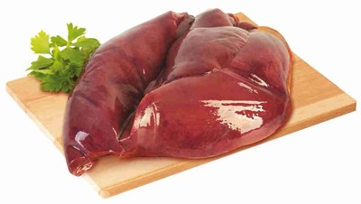 Beef liver previously frozen 1kg
