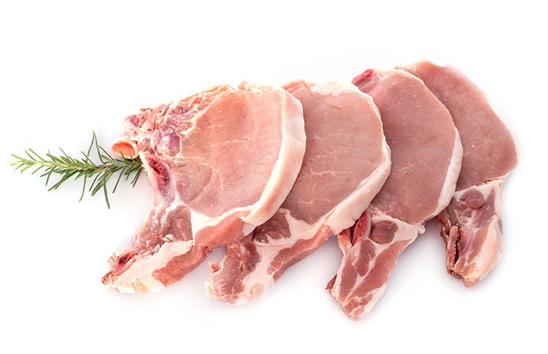 Smoked pork chop bone in 0.44kg