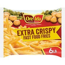 Ore ida extra crispy fast food fries 6lb