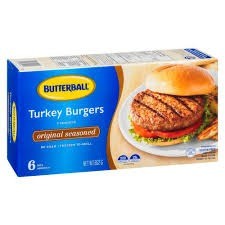 Butterball all matte white turkey burger