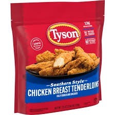 Tyson southern breast tenderloin 25 oz
