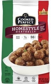 Cooked perfect homestyle meatballs 64 oz