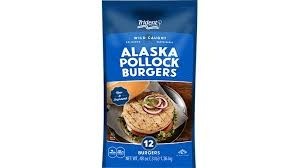 Trident wild ak pollock burger 48 oz